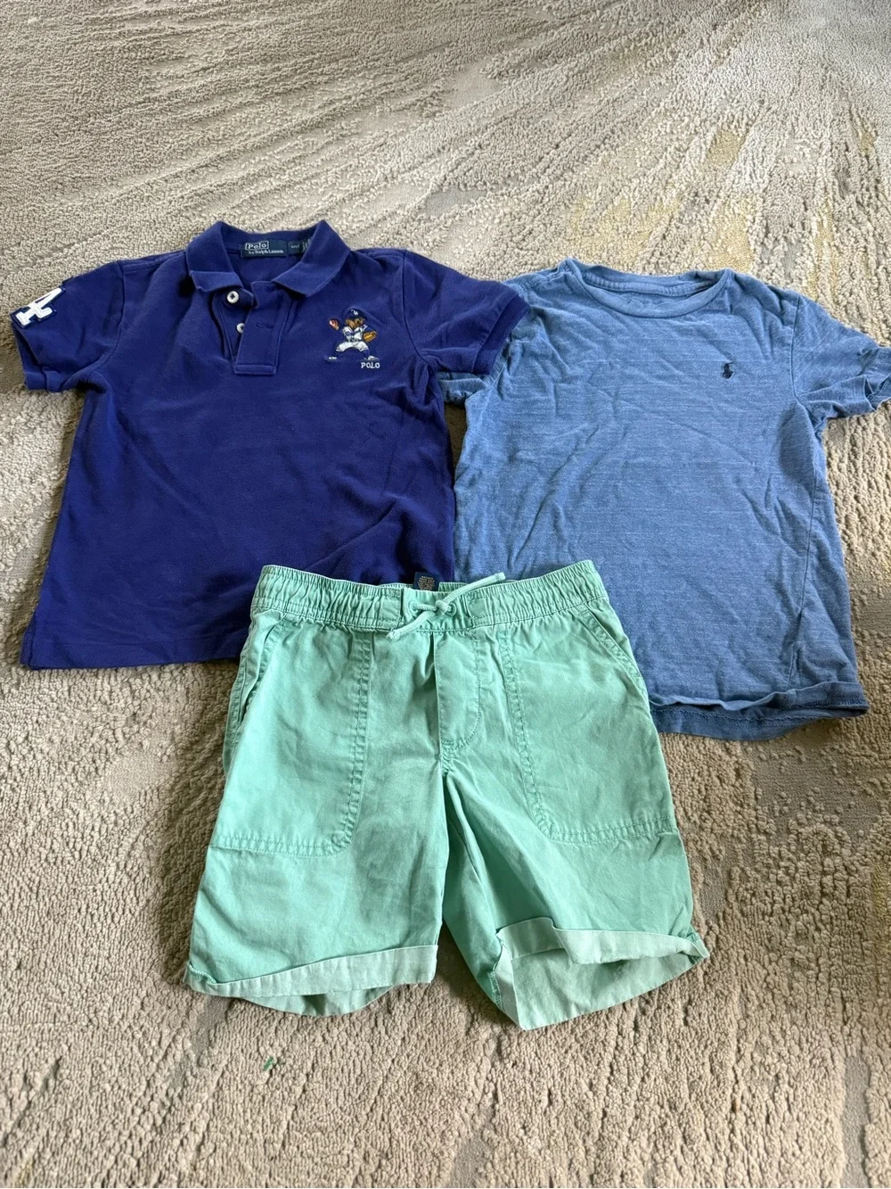 Polo Ralph Lauren boys clothes bundle Quilted Jacket shorts long sleeve 4